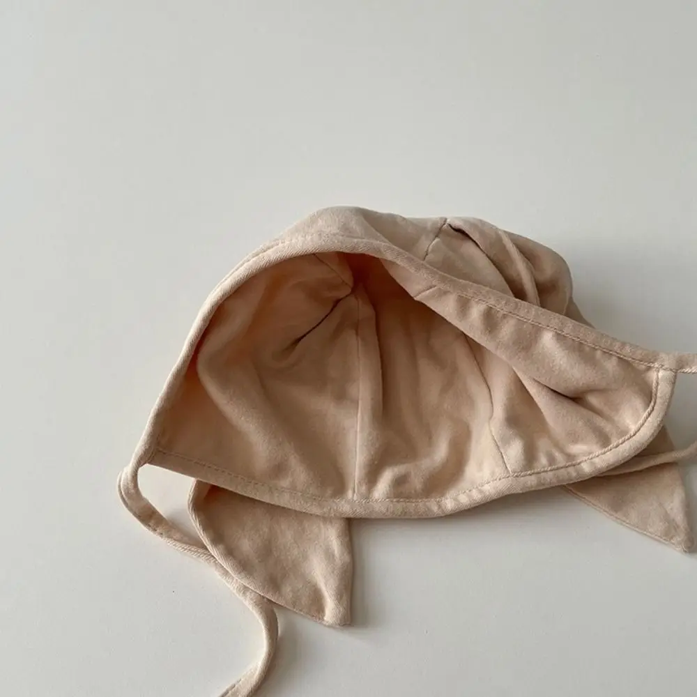 Sweet Cute Thin Baby Rabbit Ear Hat Windproof Cotton Children's Cap Cartoon Pullover Style Toddler Bonnet Cap Autumn