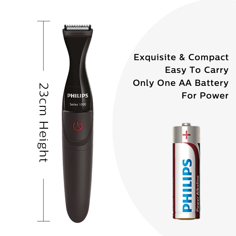 필립스 새로운 MG1100 미니 전기 면도기 건식 습식 면도 얼굴 털 트리머 3 위치 수염 트리머 빗 남성용 전기 면도기