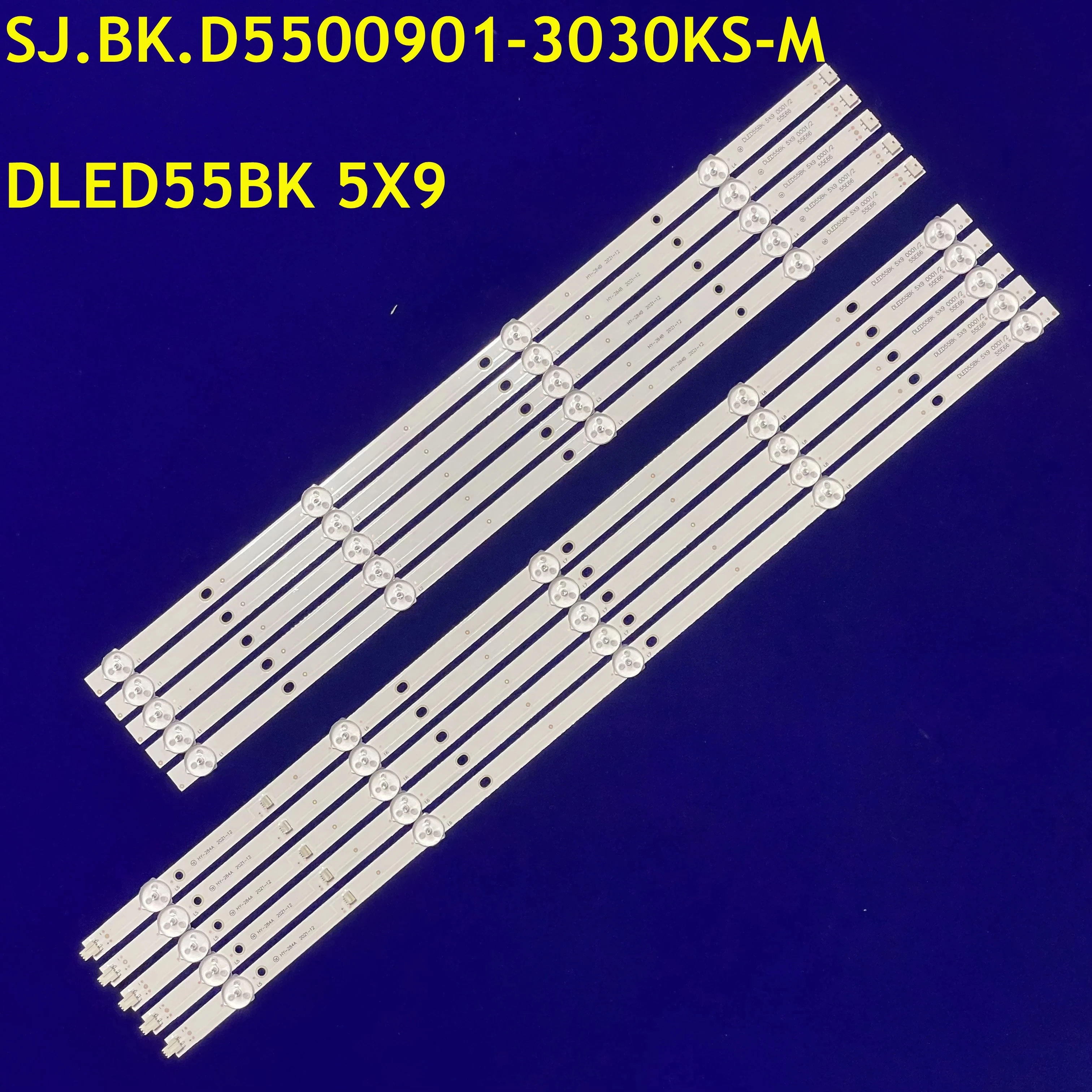 

5set LED Backlight Strip for KJ55D09-ZC22AG-07E 303KJ550051 DJT55SH djt55sh ST-5530US 55LU1207 KJ55D09-ZC22AG-05/07/01/01E
