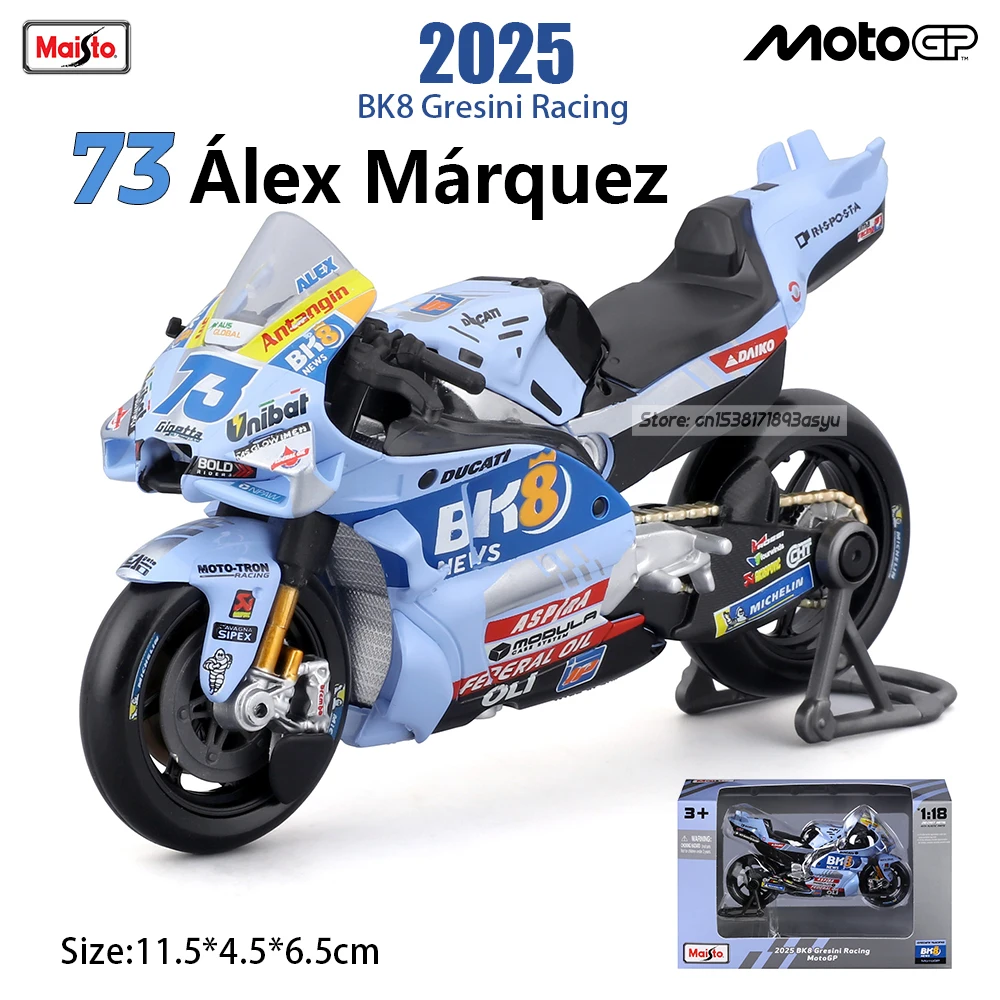 Maisto 1:18 Ducati Lenovo Team Racing Alloy Motorcycle Model Collection Gift Toy