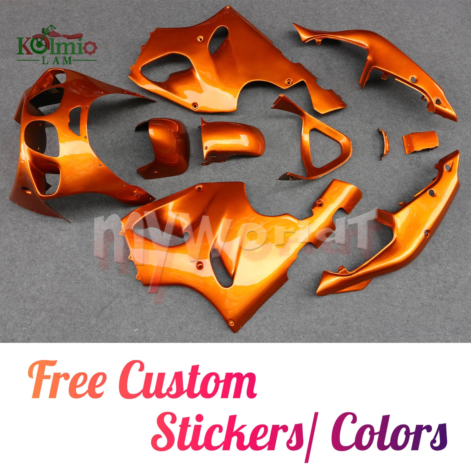 

Подходит для Kawasaki 1996 - 2003 Ninja ZX7R комплект пластиковых обтекателей для кузова мотоцикла ZX750