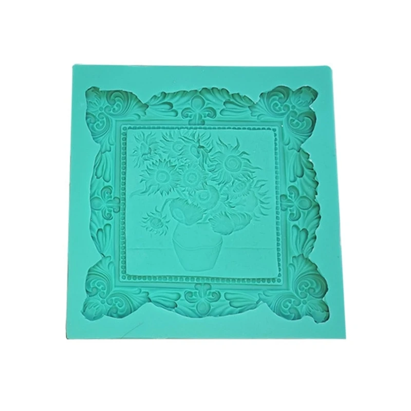 

Relief Mould 3D Sculpted Decorations Mold, Resin Crafting Projects Picture Photo Frames Mold Fondant Mold Silicone new arrival