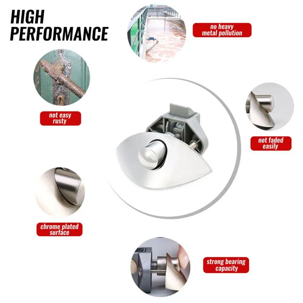 

Кнопка блокировки с защитой от ржавчины, блокировка без ключа, ручка полумесяца, блокировка нажатием