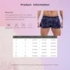 Mens Glossy Swimming Trunks Shorts Low Rise Solid Color Slim Fit Sides Slit Shorts Vacation Beach Pool Party Nightclub Costumes 6