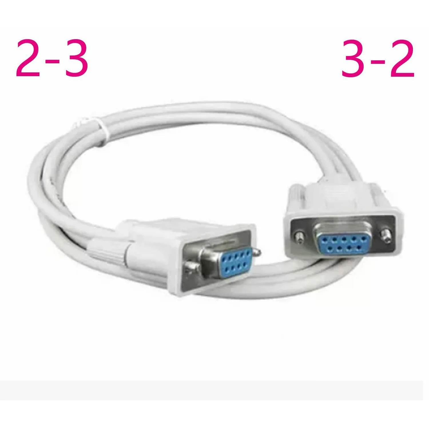 DB9 المسلسل أنثى إلى أنثى Rs232 rs-232 Com 2-3/3-2...