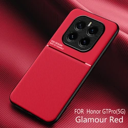 For Honor GT Pro Textured Magnetic Full-Coverage Shockproof Phone Case (Red)