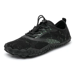 Versatile Lightweight Barefoot Shoes for Outdoor and Trail Activities (Black-Green)