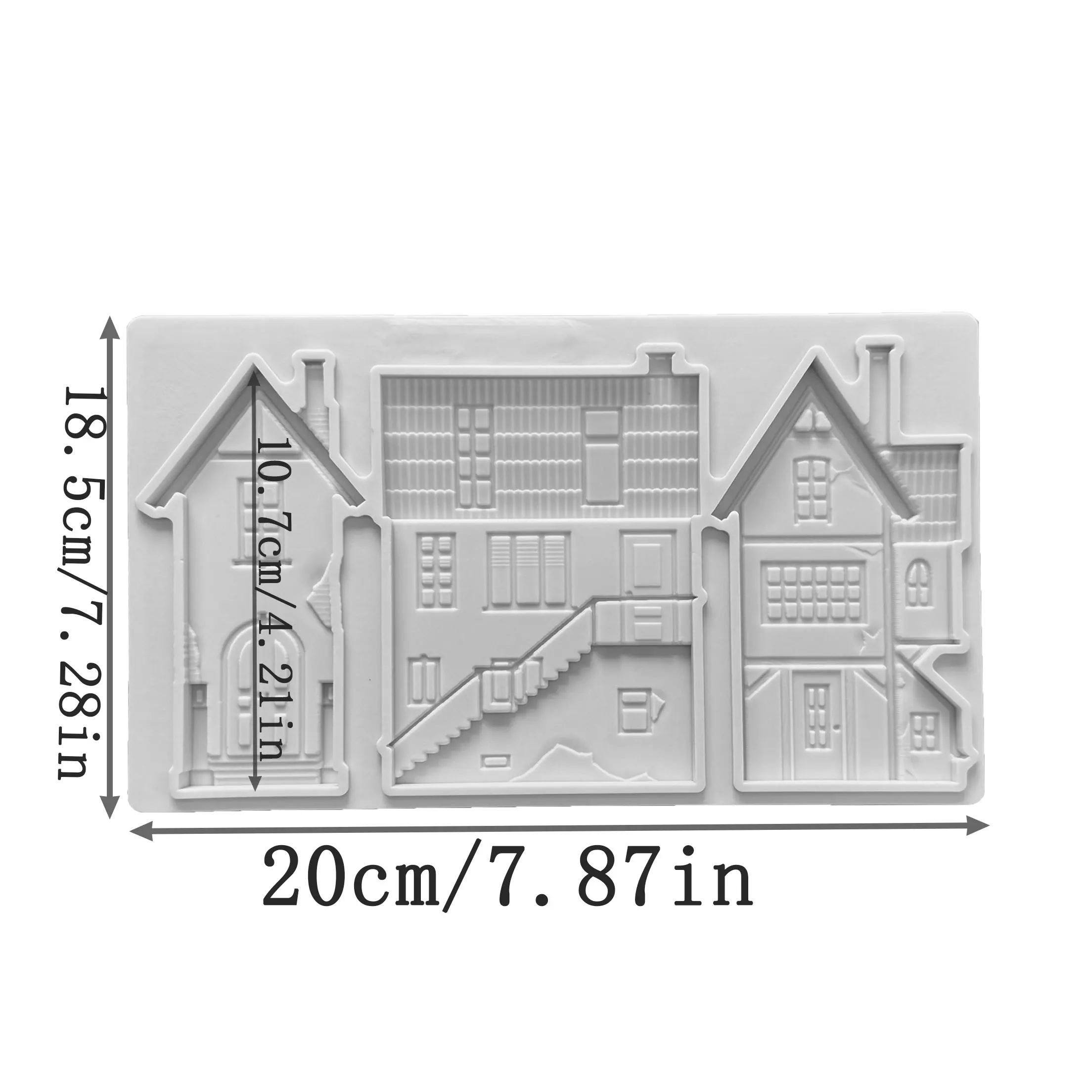 Nice House Silicone Mold – 3D Fondant Cake Decorating Mold for Sugarcraft, Cupcakes, Ch... - SKU CMD01421 - UGI Packaging
