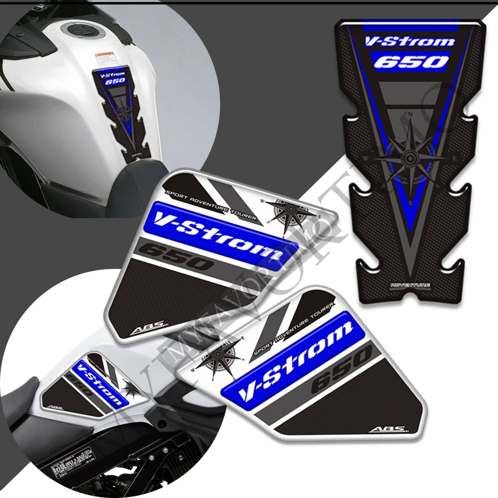 Tank Pad Protector Sticker For SUZUKI V-Strom DL650 / 650XT Adventure Motorcycle - Fuel Tank Guard