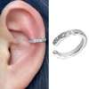 Boucles d'oreilles à Clip pour femmes et filles, 1 pièce, géométrie creuse arc-en-ciel, CZ, manchette, grimpeur, Cartilage, os, faux boucle d'oreille, Non Piercing