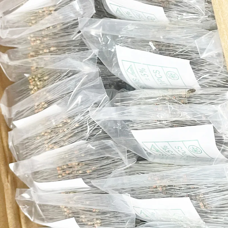 Carbon Film Resistor 1000pcs 1/6W Carbon Film Resistor 5% 1R ~ 1M 10R 100R 220R 330R 1K 2.2K 3.3K 4.7K 10K 22K 47K 100K 1M 0 10 100 220 330 470 ohm