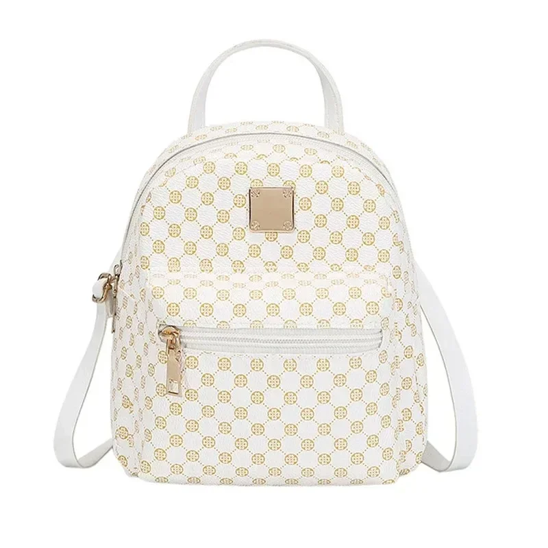 Women's Handbag Single Shoulder Crossbody Bag Double Shoulder Backpack Fashion All-matching Large Capacity Leisure Backpack - 2