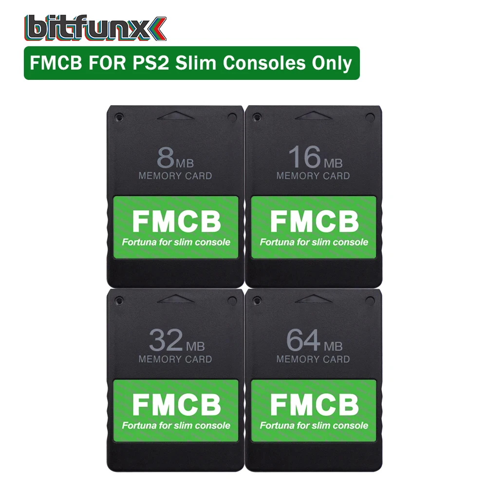 BitFunx Fortuna FMCB Free McBoot Memory Card For PS2 Slim Consoles (SPCH-7xxxx and SPCH-9xxxx Series)