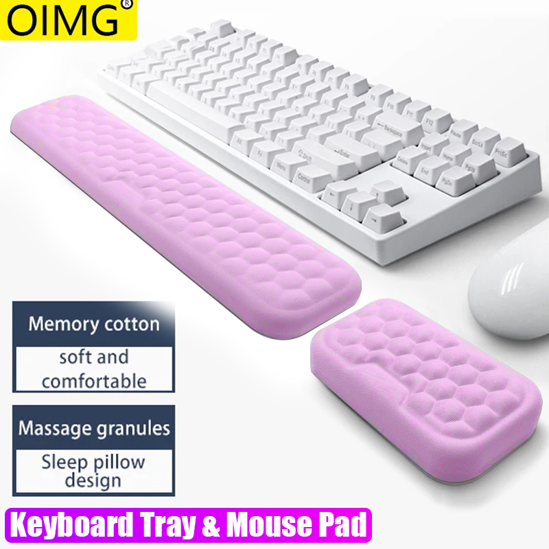 Ergonomic Wrist Mouse & Keyboard Protection Rest Pad Massage Texture For PC Laptop  Gaming Office Keyboard Mouse Stand  ï»¿