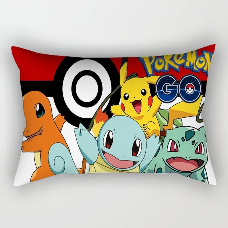 Mignon Pokémon Coussin Housse Pikachu Dessin Animé Anime Taie d'Oreiller  Canapé Voiture Accueil Peluche Couverture Chambre Décoration Cadeaux de  Noël Jouets C