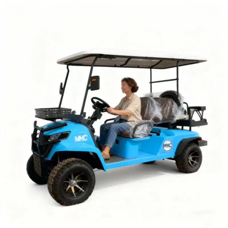 New low price 4 seater electric golf cart 48V lithium battery golf cart fast delivery - Image 4