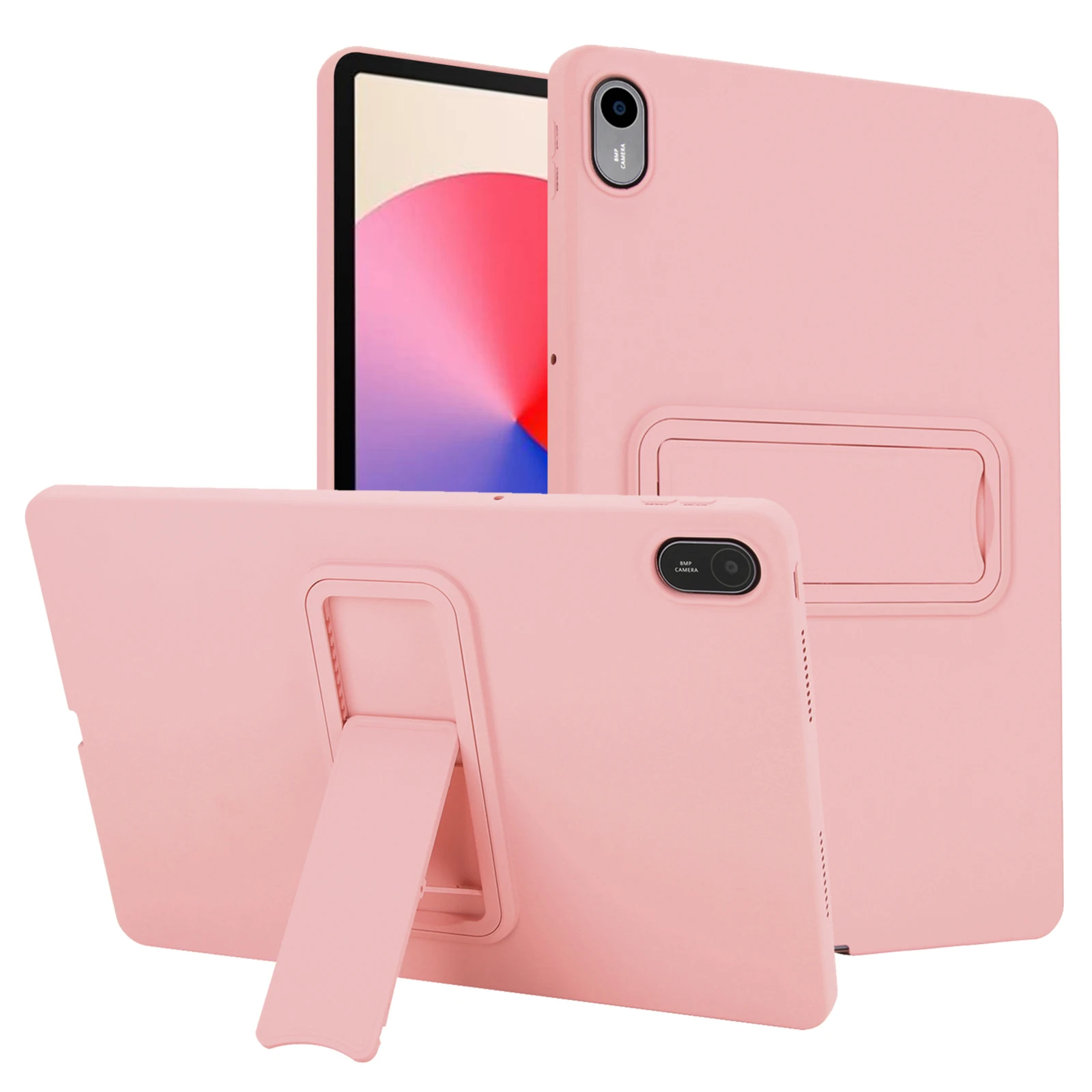 Anti-Fingerprint TPU Tablet Case with Adjustable Gear Bracket