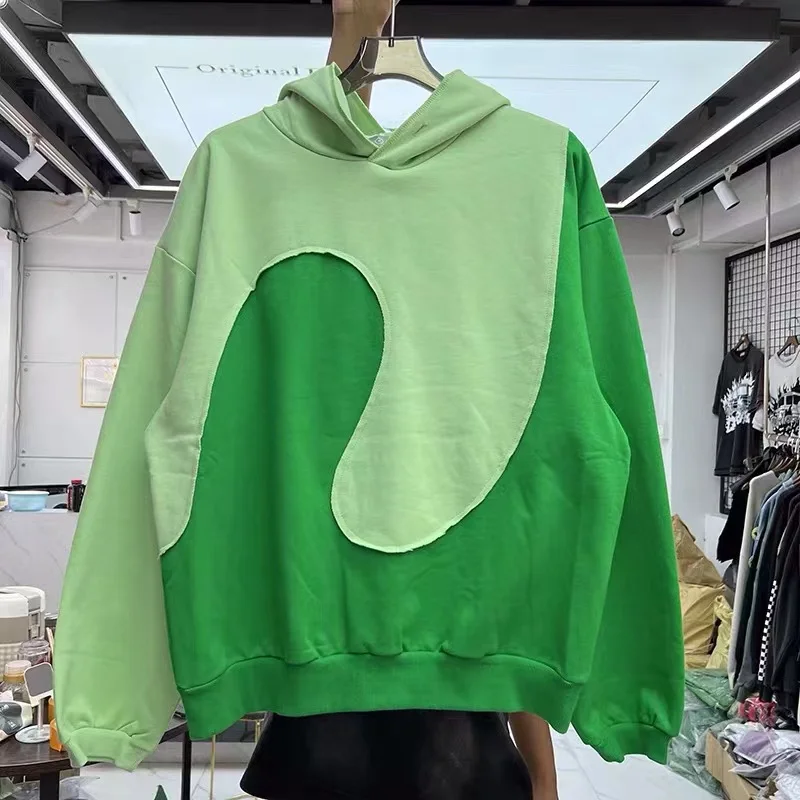 

Stitching vintage fleece hoodie