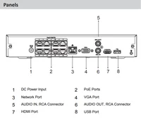 Dahua Original 8CH 8PoE 1HDD NVR NVR4108HS-8P-4KS3 4CH NVR4104HS-P-4KS3 Face Detection SMD Surveillance Network Video Recorder 2