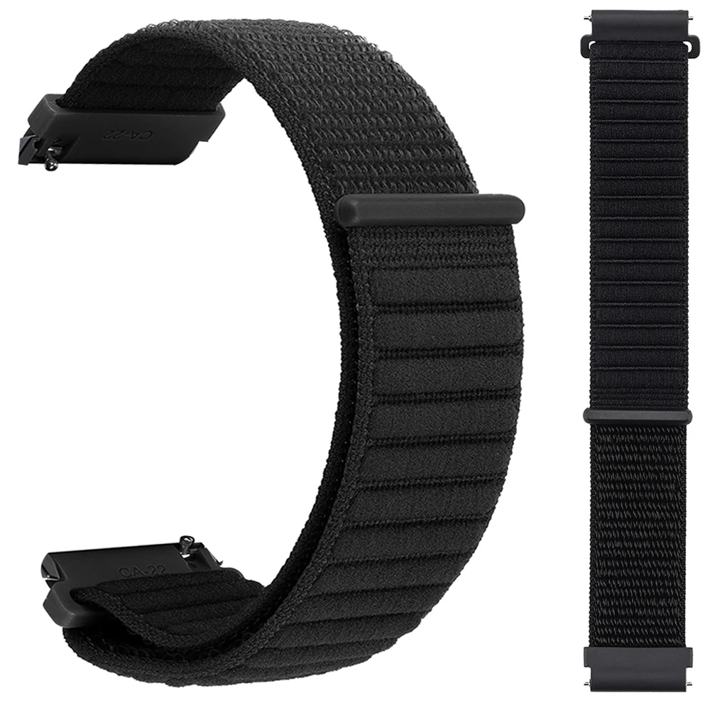 Versatile Nylon Watch Strap - 20mm/22mm, Breathable Loop Bracelet