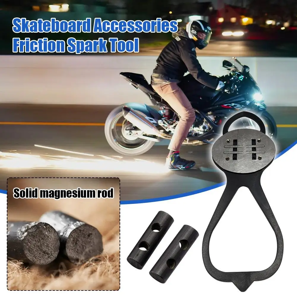 2-Packs Flint Pad Spark Tools For Skateboards, Motorcycles, And