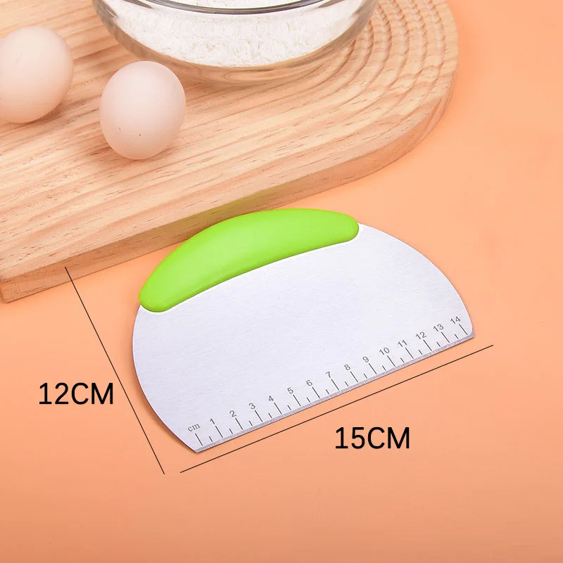 Multi-purpose Stainless Steel Scraper Chopper Dough Scraper Pizza Dough Cutter Kitchen Tools