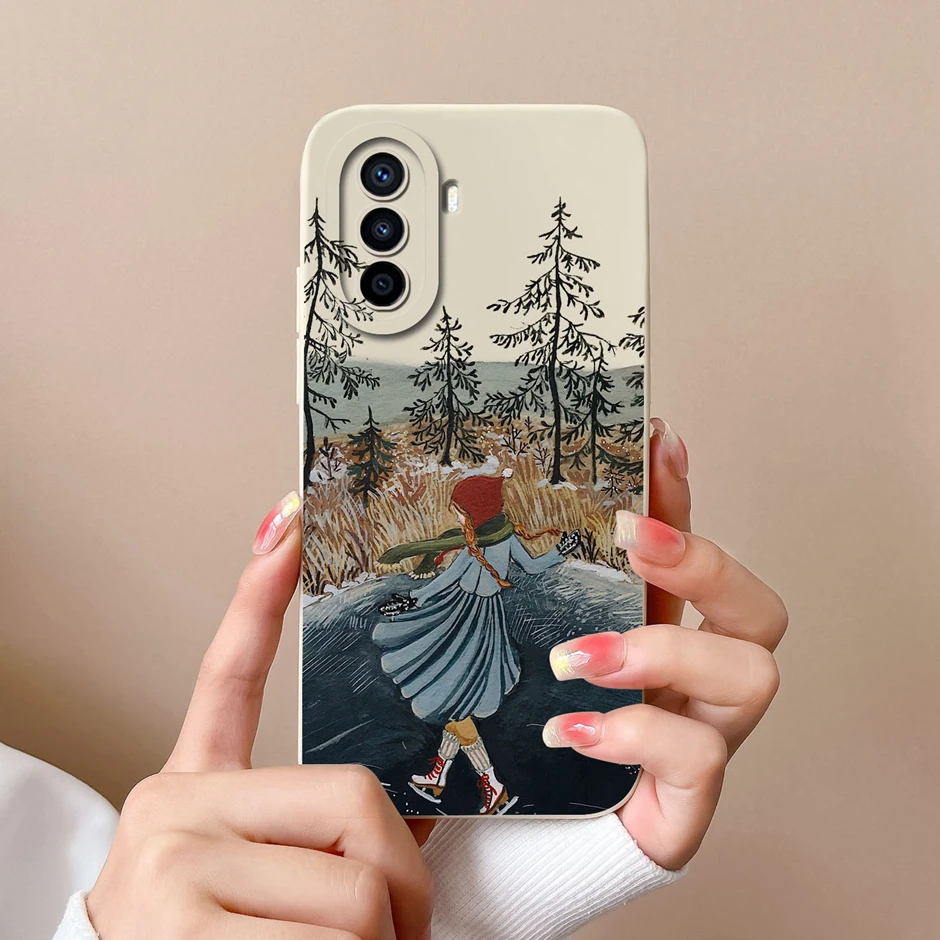 Matte Shockproof Silicone Butterfly Cartoon Back Cover