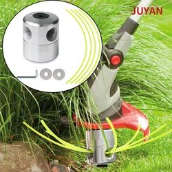Universal Aluminum Trimmer Head With Four Trimmer Lines Headboard Garden Tools For Gasoline Grass Cutting Accessories Tool