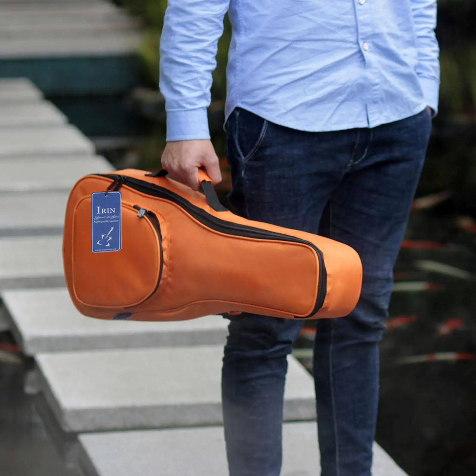 Padded Ukulele Bag Ukulele Double Shoulder Backpack Padded Soft Carring Case Thickened Gig Bag for Travel Camping