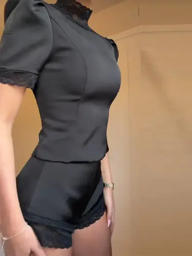 New Satin Lace Edge Top Short Sets For Women High Neck Padded Shoulder Blouse Low Waist Shorts 2026 Lady Spring Summer Outfits - Image 2