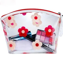 

Fashion New Transparent Cosmetic Bag Clear Plastic PVC Make Up Toiletry Bag Travel Cosmetic Pouch Portable Make Up Pouch