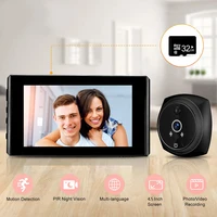 4.5 Inch 1080P Digital Door Viewer Smart Home Peephole Doorbell Camera PIR Motion Detection Night Vision Video Doorbell - Image 2