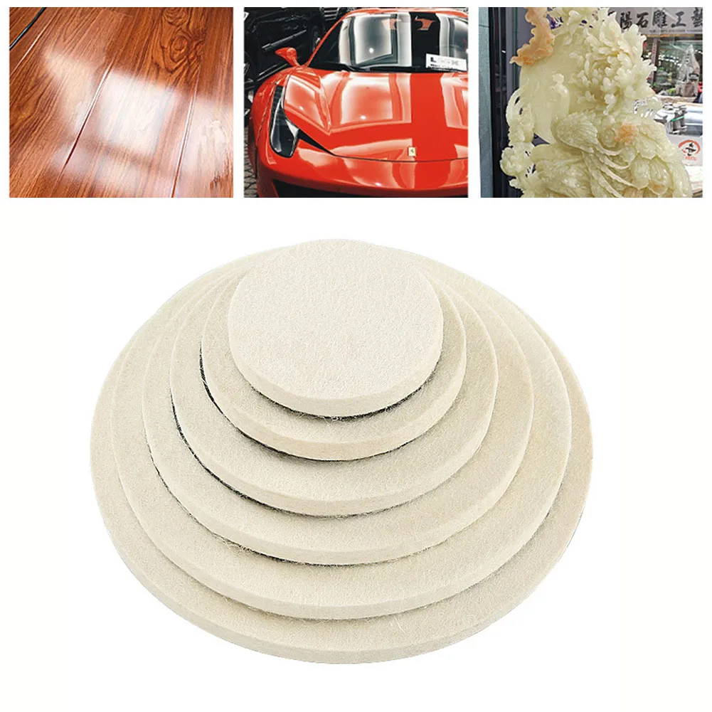 

3/4/5/6/7/8 Inches Wool Felt Polishing Wheel Buffing Pads Drill Grinding Wheel Abrasive Disc Grinder Tool Polishing Accessories