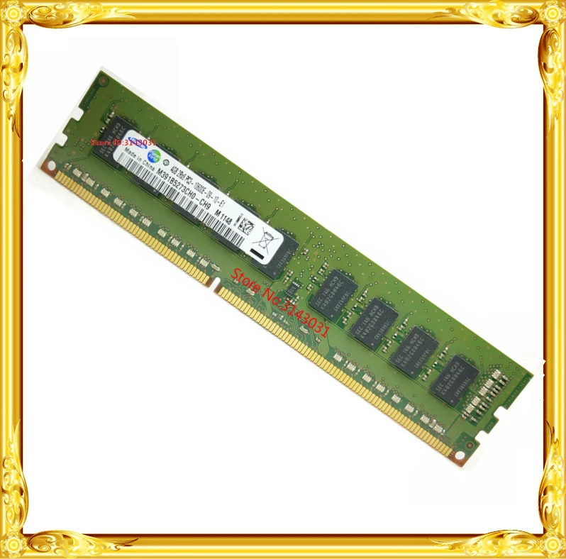Серверная память DDR3 4 Гб 1333 МГц Pure ECC UDIMM рабочая станция RAM 2RX8 PC3-10600E 10600 без буфера