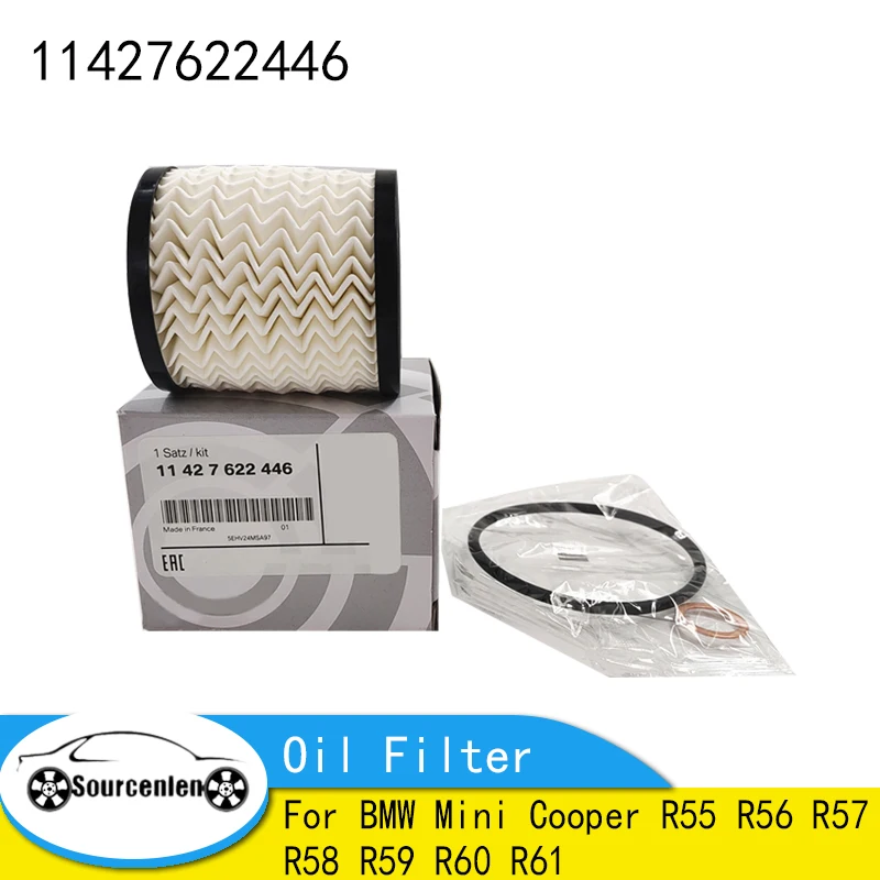 Engine Oil Filter with O-Ring For BMW Mini Cooper R55 R56 R57 R58 R59 R60 R61 11427622446 114276-22446