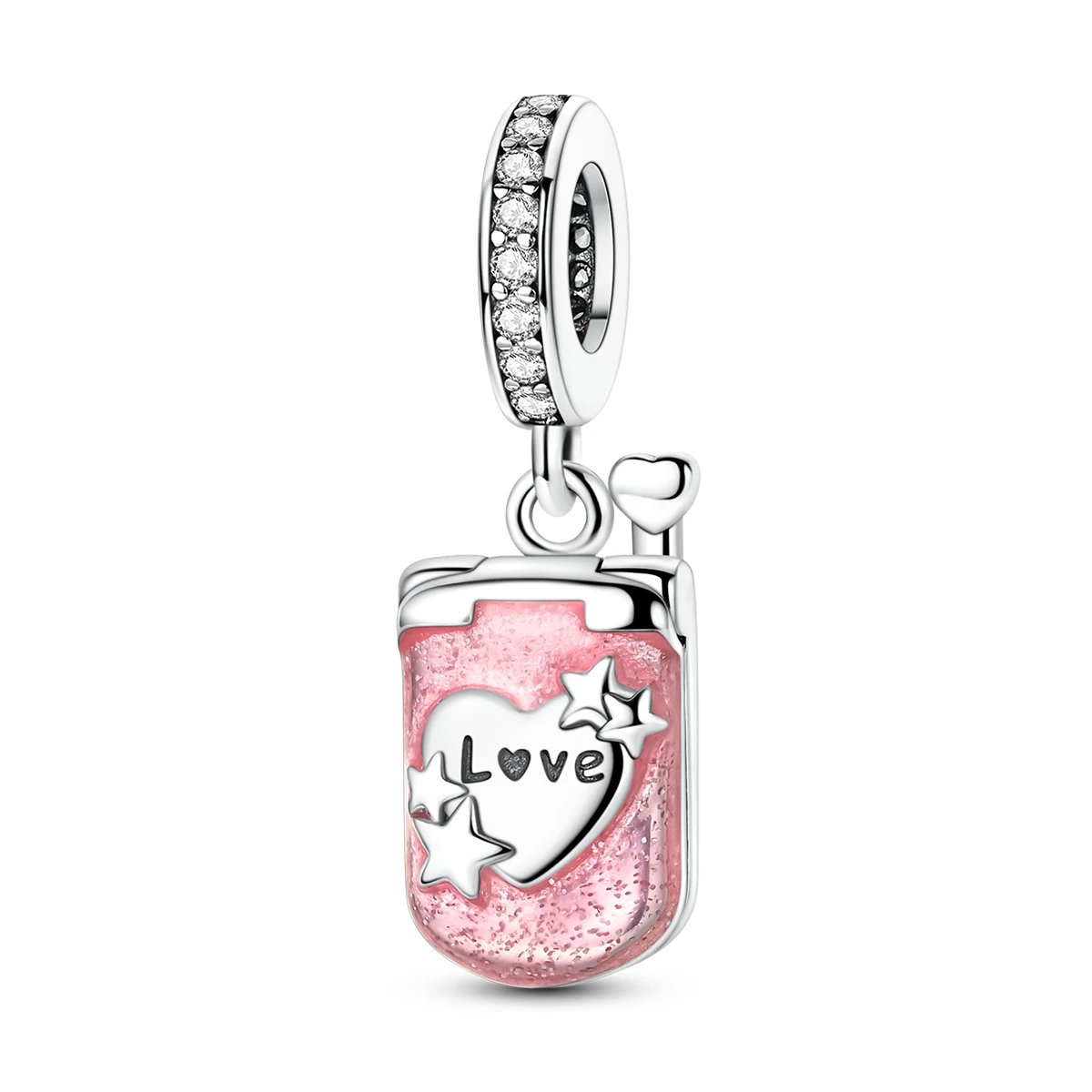 Elegant 925 Silver Flip Phone Pendant for Women's Fashion Jewelry