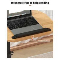 Adjustable Height C Shaped Side Table, 360°Swivel & Flip Top C Shaped End Table for Couch Laptop Stand Coffee Table for Sofa/Bed 5