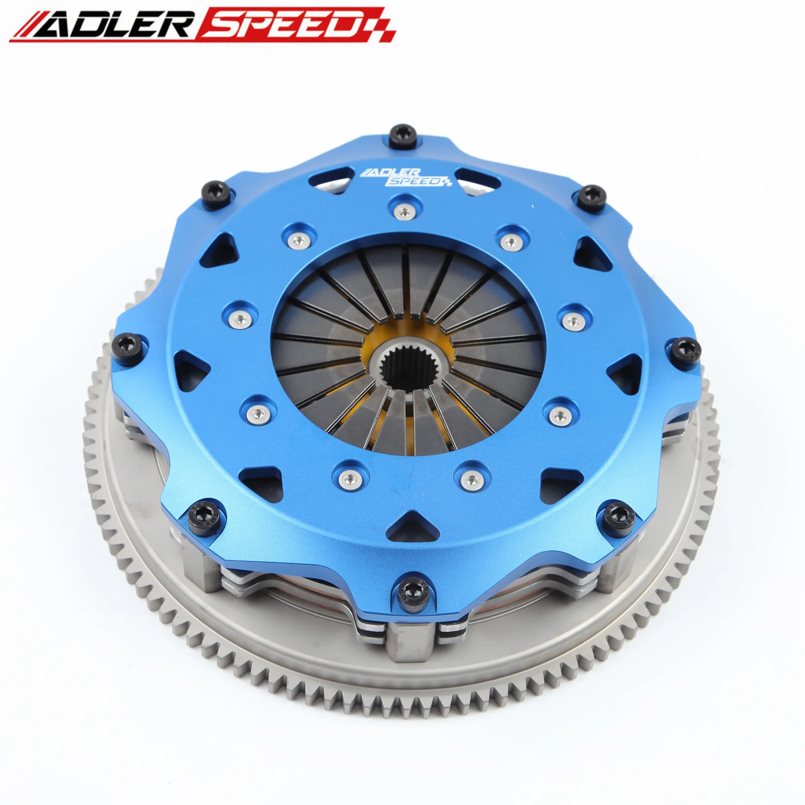 ADLERSPEED 8.5인치(215mm) 레이싱/스트리트 클러치 트윈 디스크 키트 (1989-1998년식 닛산 240SX 2.0L 터보 SR20DET 엔진 교체용)