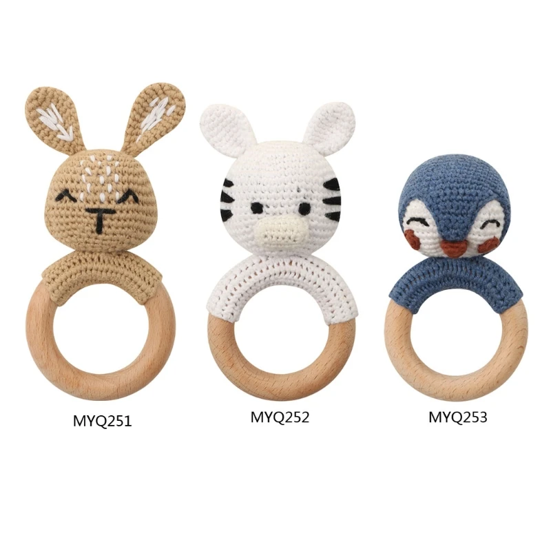 

Natural Sensory for Newborn Shower Gift Sensory Gifts Wood Boho Baby Teething Stroller Hanging Pendants