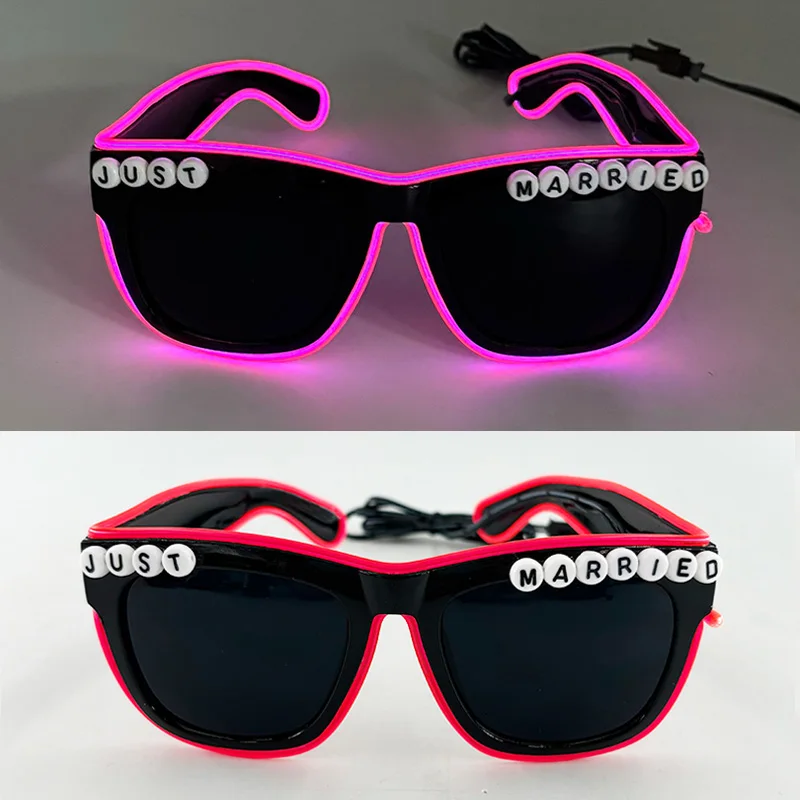 Libershine Led-bril voor feestjes, 12 lichtbrillen, voor feestjes, neon rave -bril, led-bril voor feest, Kerstmis, Halloween, verjaardag, dans, bar, club, feest