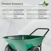 70007 The Original Yard Rover Dual-Wheel Home Garden Wheelbarrow Cart  55"D x 27.5"W x 27.5"H 4