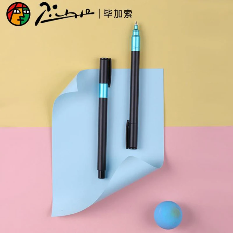 Picasso 977 Metal Barrel Star Series Matte Finish Blue Roller Ball Pen Refillable Ink Pen Luxurious Writing Gift Pen Set shower roller blind 140x240 cm sea star