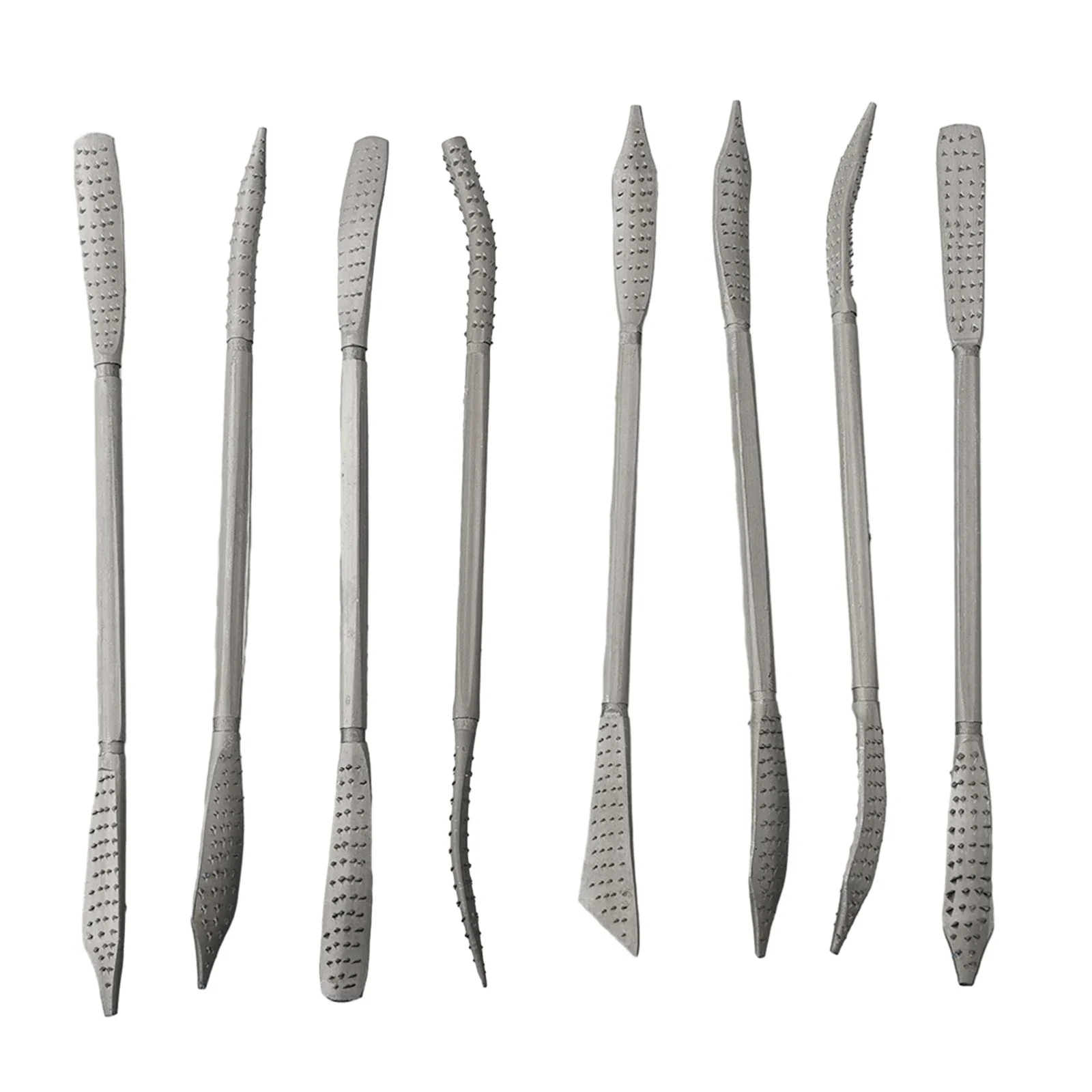 거친 리플러 파일, 탄소강 양단 수공구, 미니 전문 나무 걸레 파일 세트, 목공 조각, 190mm, 8 개