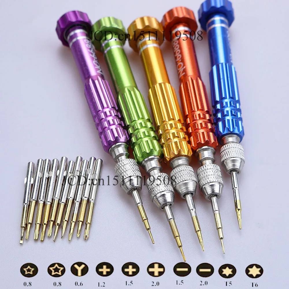 Kit di riparazione multi cacciavite 10 in 1 Set di cacciaviti Strumenti di apertura del telefono Strumenti di riparazione del telefono per Iphone Huawei Xiaomi Utensili manuali - immagine 5