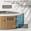 Bubble Massage Spa Set: Includes Energy Efficient Spa Cover – Push Button Control Panel – 140 Bubble Jets – 6 Person 2
