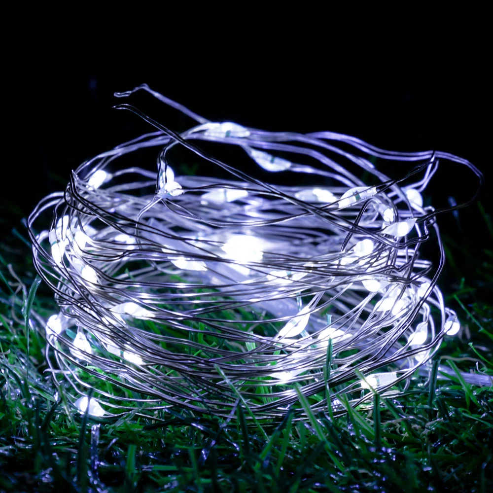 10M LED Copper Wire String Lights Battery Powered Garland Fairy Lighting Strings Holiday Christmas Wedding Party Decoration led string lights led fairy lights string lights decorative lights