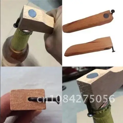 

Creative Wood Nail Beer Bottle Openers Multifunction Hammer Of Thor Shaped Beer Bottle Opener With Long Handle Bottler Opener