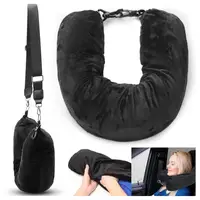 Travel Neck Pillow Self-filling Travel Pillow Portable Stuffable Neck Pillow for Travel with Refillable Support Cushion for Car 2