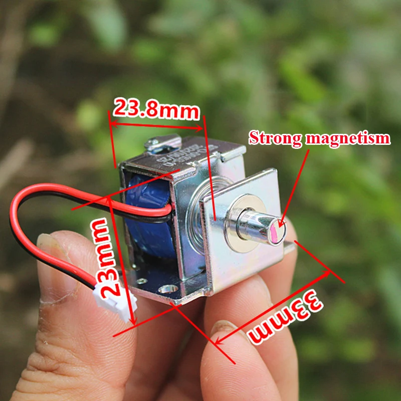 SFO-0615S DC 5V-12V Micro Solenoid Electromagnet Plunger Suction Push-Pull Type Electric Solenoid Magnet for Electronic Lock