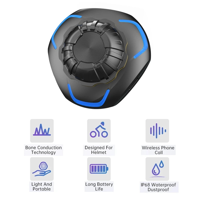 

Bluetooth-гарнитура для мотоциклетного шлема, водонепроницаемая